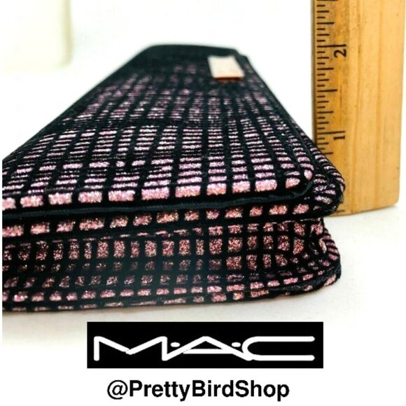 Last one! MAC clutch glitter pink makeup case brush bag NEW Limited Edition - Picture 4 of 8
